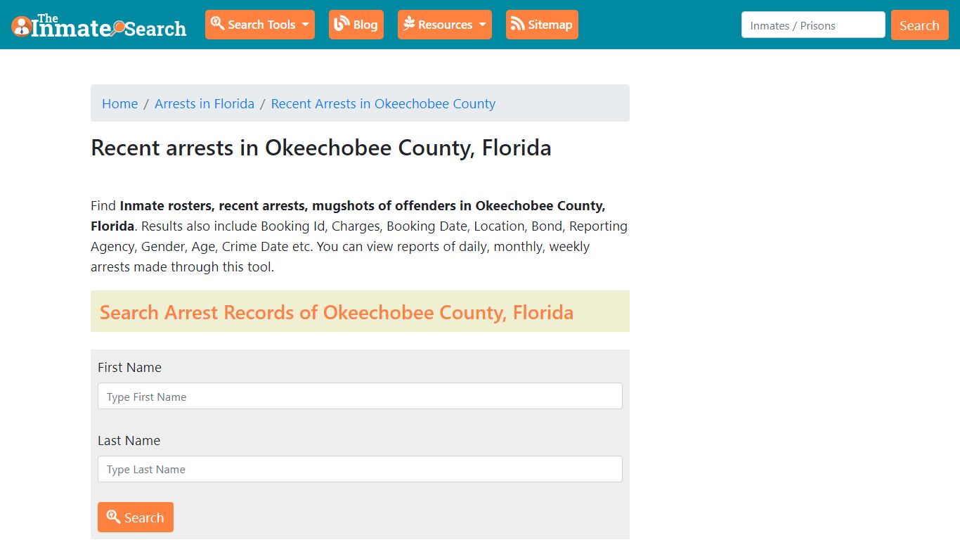 Recent arrests in Okeechobee County, Florida | Mugshots, Rosters ...
